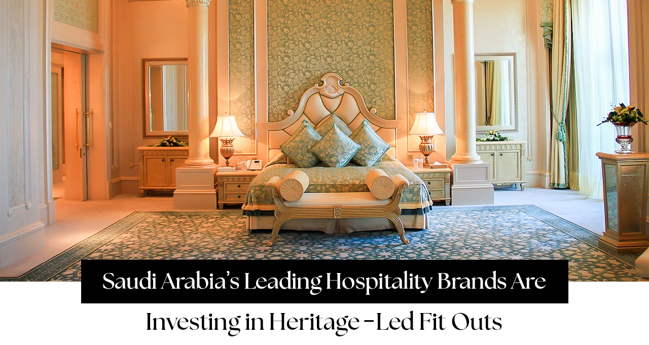 Why Saudi Arabia’s Leading Hospitality Brands Are Investing in Heritage-Led Fit Outs (And Why You Should Too)