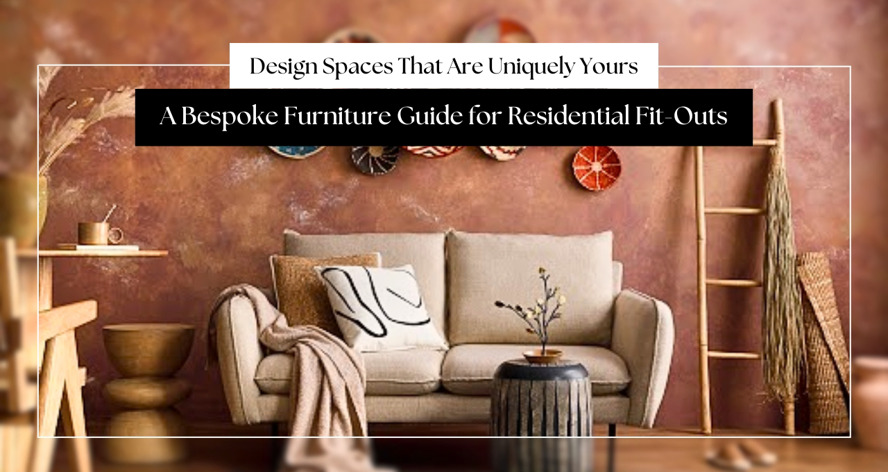 Design Spaces That Are Uniquely Yours: A Bespoke Furniture Guide for Residential Fit-Outs